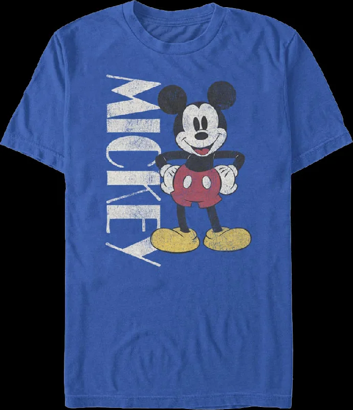 Vintage Blue Mickey Mouse T-Shirt