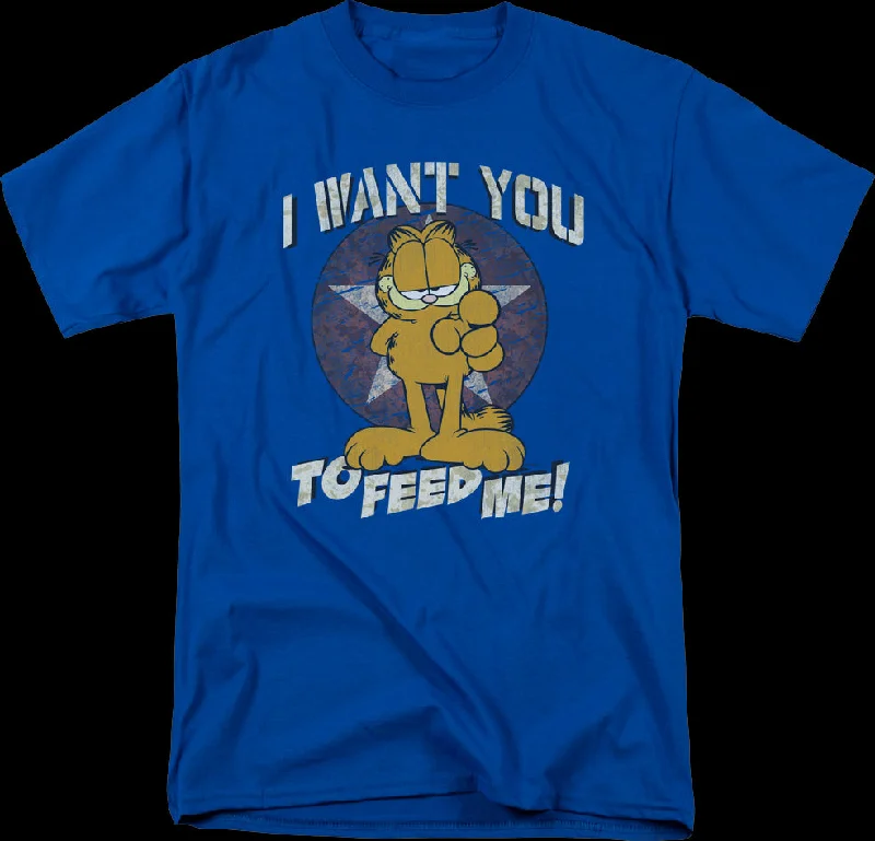 I Want You To Feed Me Garfield T-Shirt