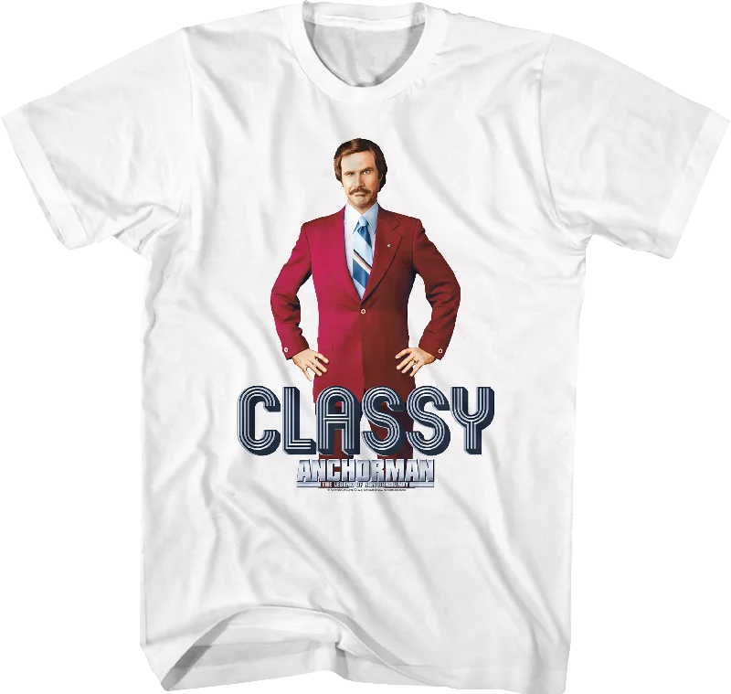 Ron Burgundy Classy Anchorman T-Shirt