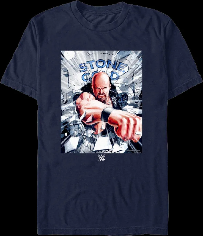 Shattered Glass Stone Cold Steve Austin T-Shirt