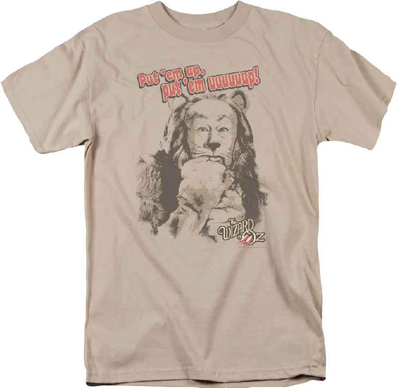 Put 'Em Up Cowardly Lion Wizard Of Oz T-Shirt