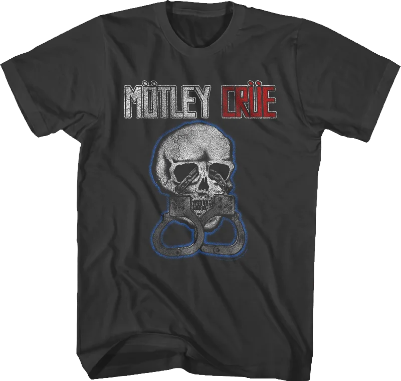 Skull And Handcuffs Motley Crue T-Shirt