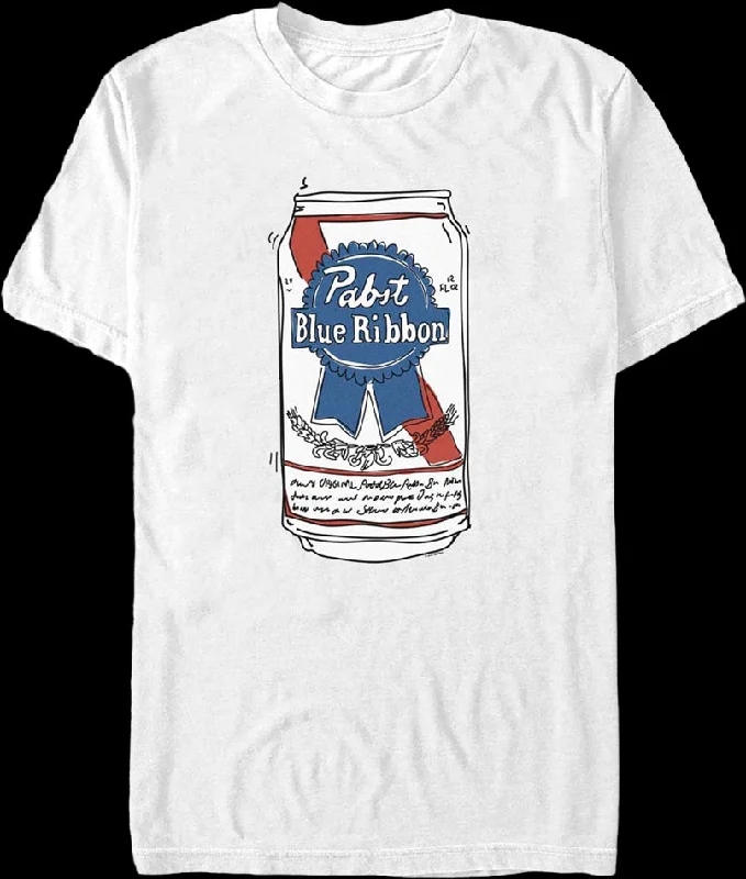 Beer Can Pabst Blue Ribbon T-Shirt