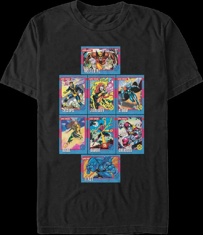 X-Men Trading Cards Marvel Comics T-Shirt