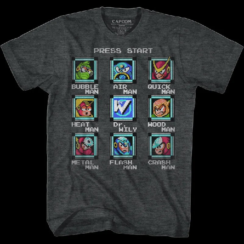 Start Screen Mega Man T-Shirt