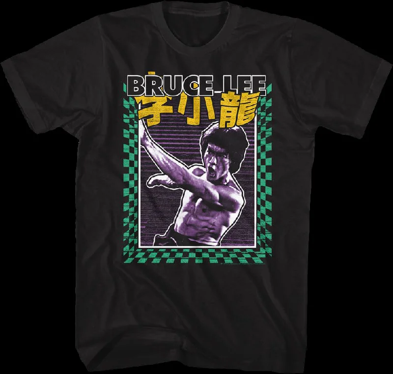 Checkerboard Strike Bruce Lee T-Shirt