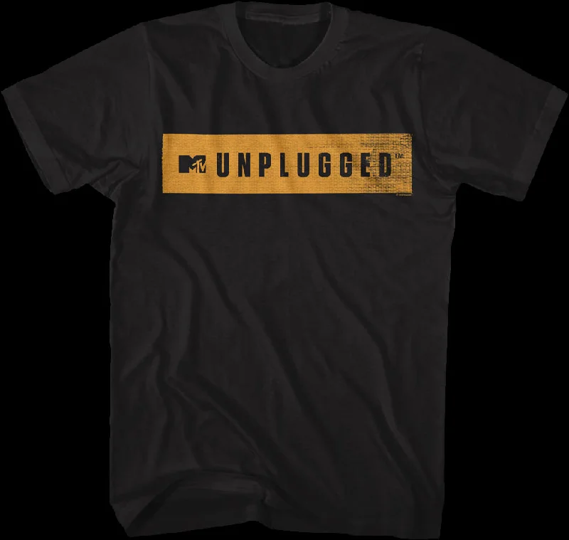 Distressed Unplugged Banner MTV Shirt