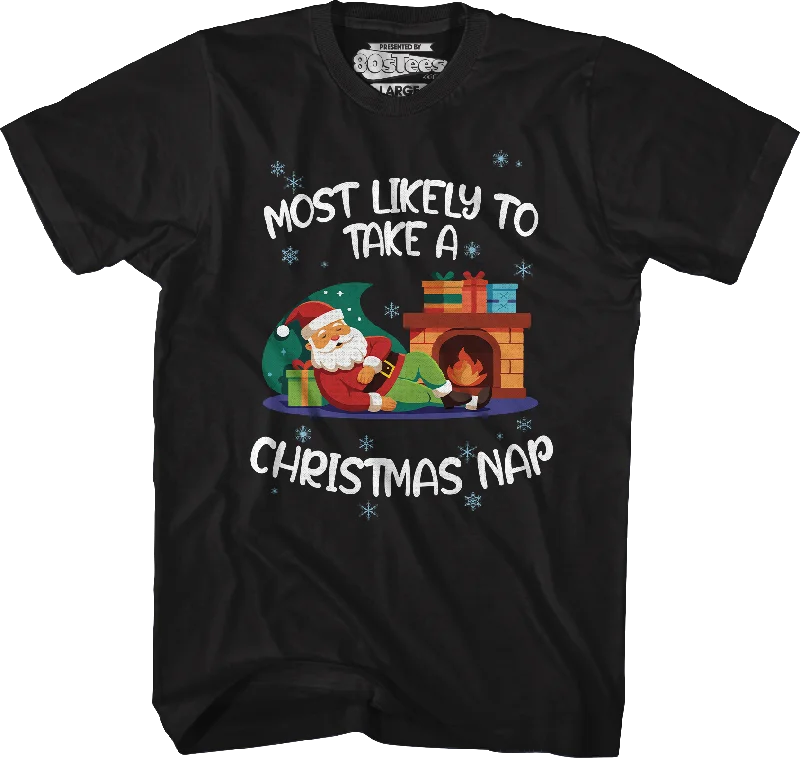 Most Likely To Take A Christmas Nap T-Shirt