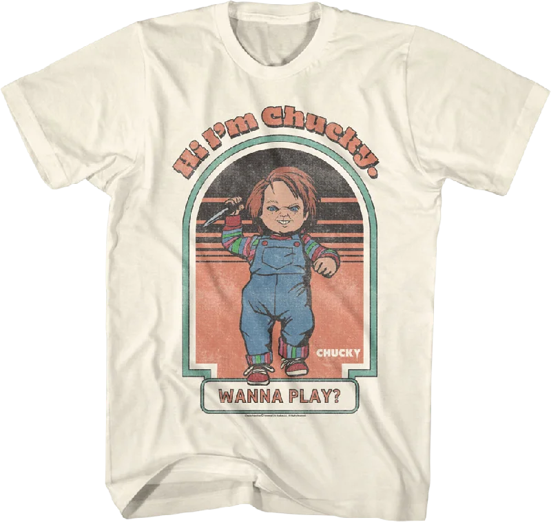 Hi I'm Chucky Wanna Play Child's Play T-Shirt