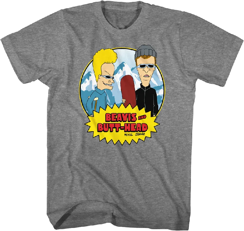 Snowboarding Beavis And Butt-Head T-Shirt