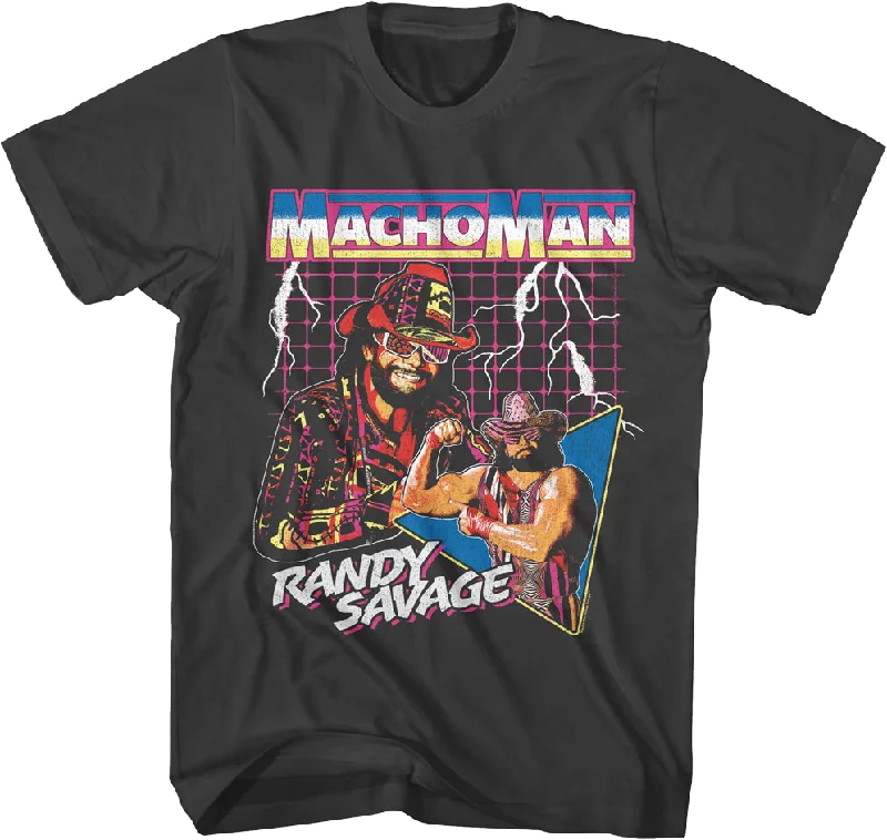 Lightning Collage Macho Man Randy Savage T-Shirt