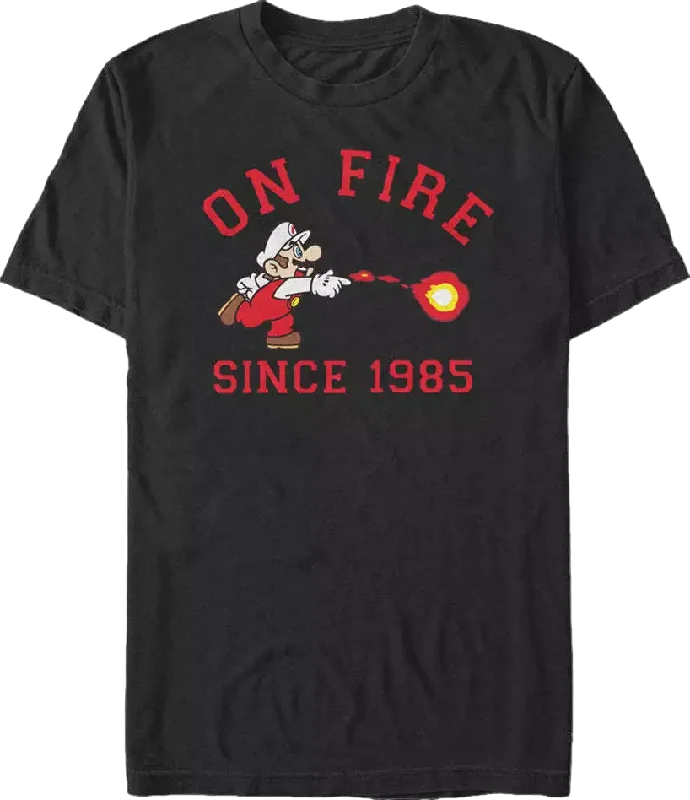 On Fire Since 1985 Super Mario Bros. T-Shirt