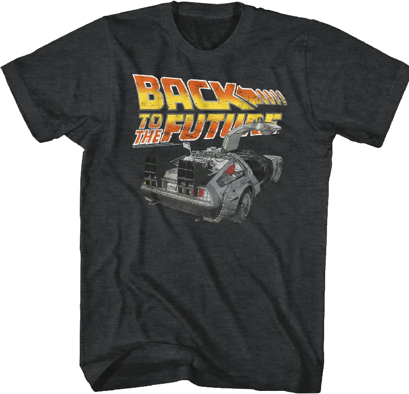 Distressed Delorean Back to the Future T-Shirt