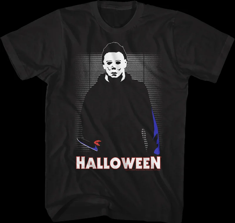 Illustrated Michael Myers Halloween T-Shirt