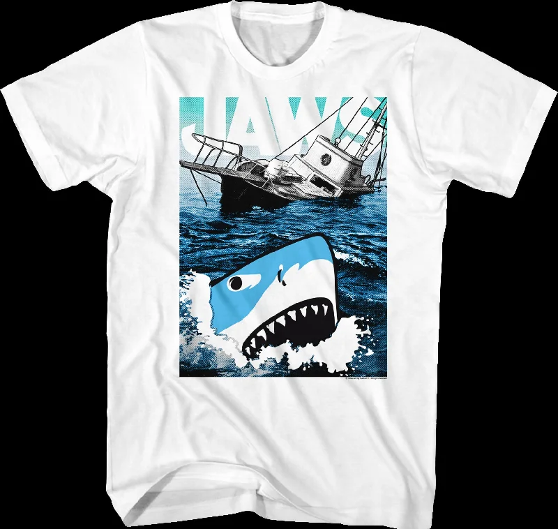 Cartoon Shark Jaws T-Shirt