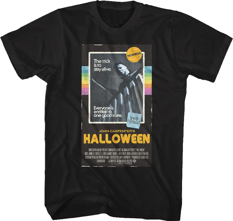 VHS Box Art Halloween T-Shirt