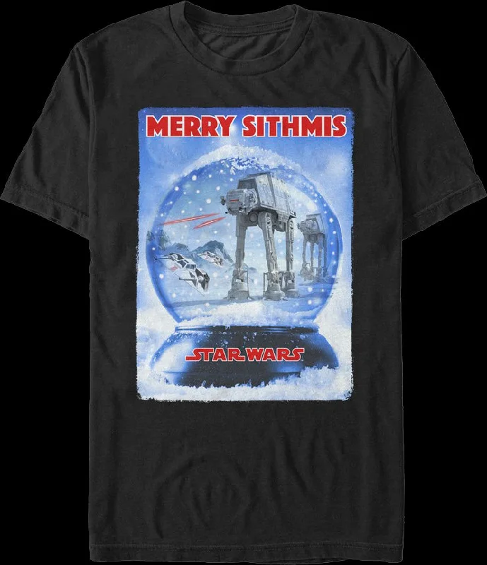 Battle of Hoth Snow Globe Star Wars T-Shirt