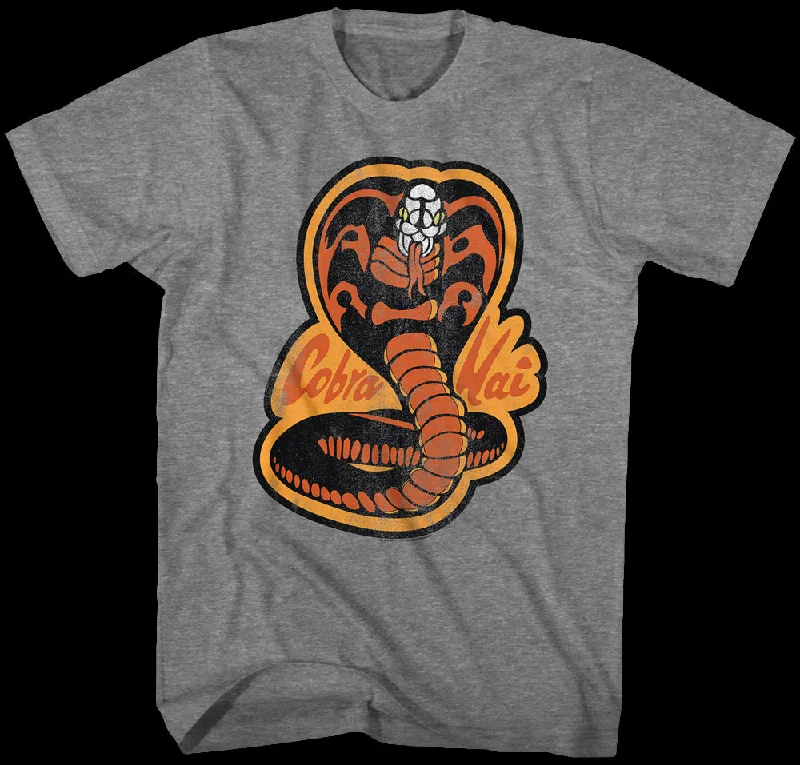 Karate Kid Distressed Cobra Kai Logo T-Shirt