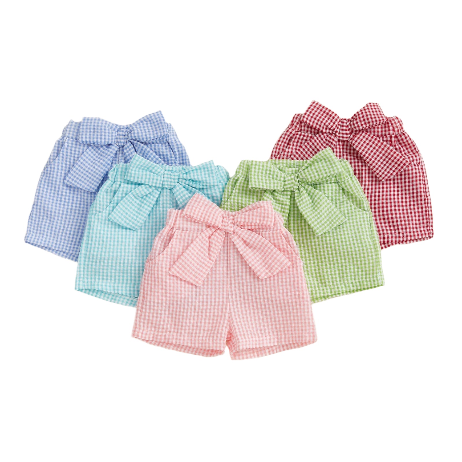 POLLY Checkered Bowtie Shorts