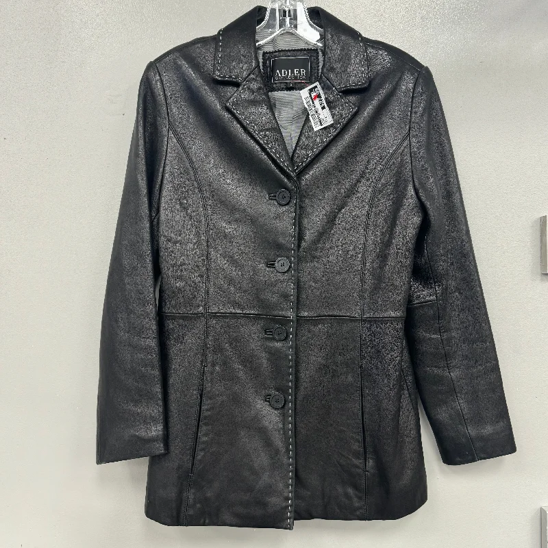 Jacket Leather By Clothes Mentor In Black, Size: S