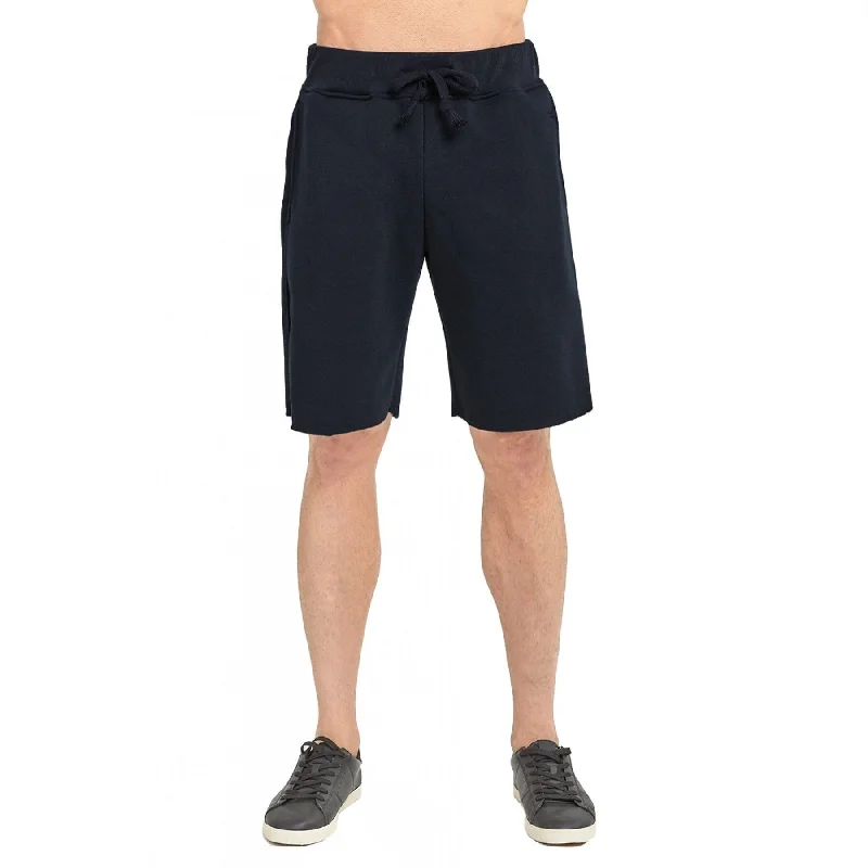 KNOCKER Men's Fleece Drawstring Shorts - Black