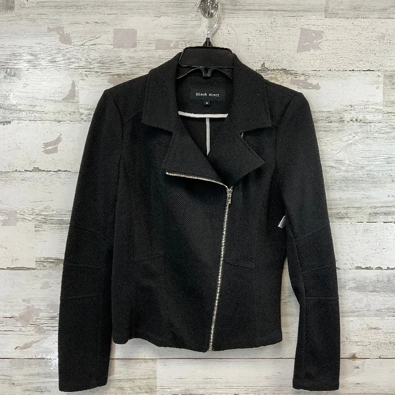 Jacket Moto By Black Rivet In Black, Size: S