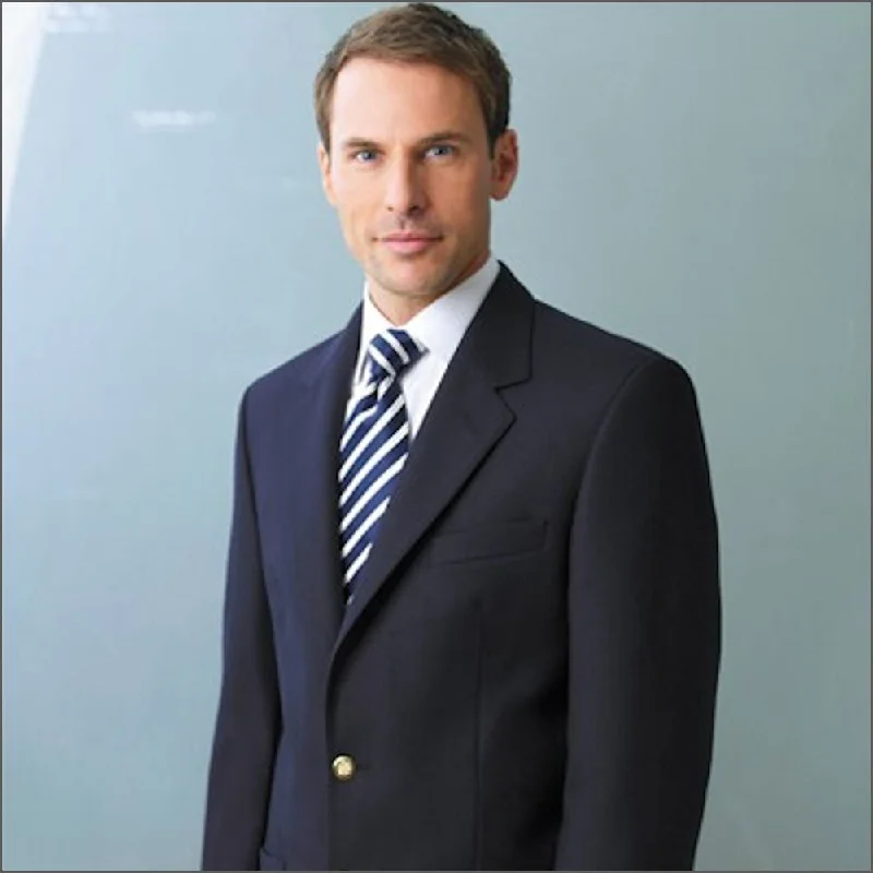 Brook Taverner Oxford Classic Navy Pure Wool Blazer==