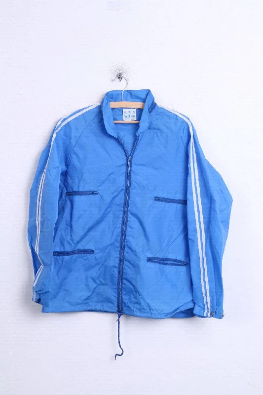 Freetime Mens 48 M Jacket Blue Nylon Waterproof Hood