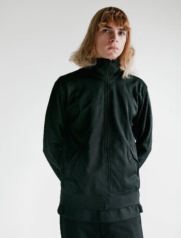 Poly Jersey Thick Jacket Black