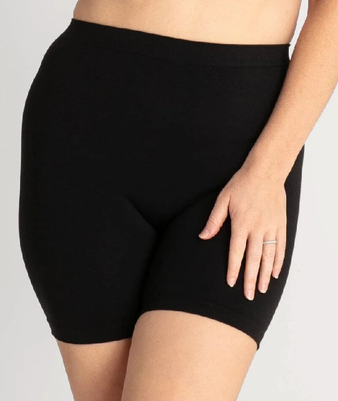 Underbliss Seamless Bamboo Blend Anti-Chafing Shorts - Black