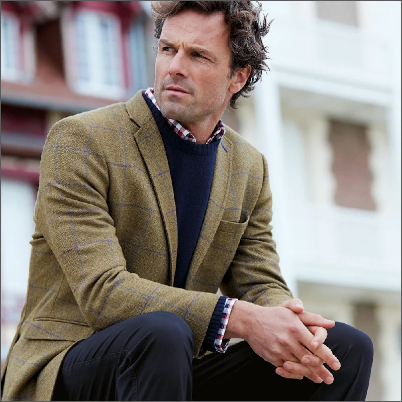 Brook Taverner Breedon Pure New Wool Check Jacket==