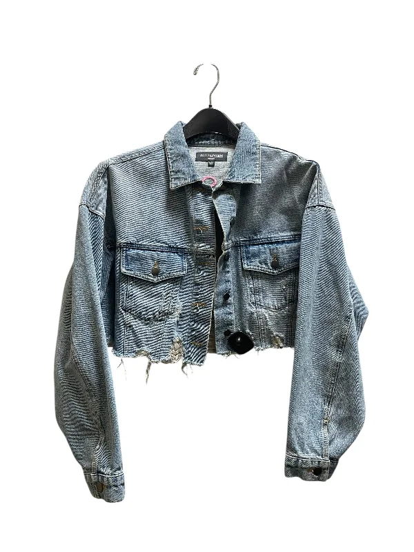 Jacket Denim By Clothes Mentor In Blue Denim, Size: M