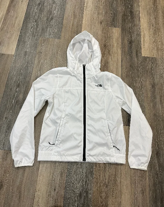 Jacket Windbreaker By The North Face In White, Size: M