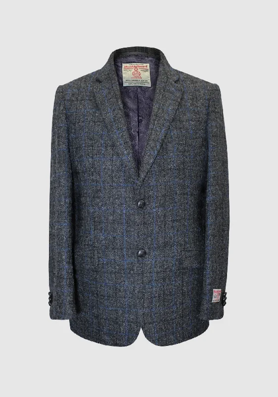 Patrick Jacket - Grey/Blue Check