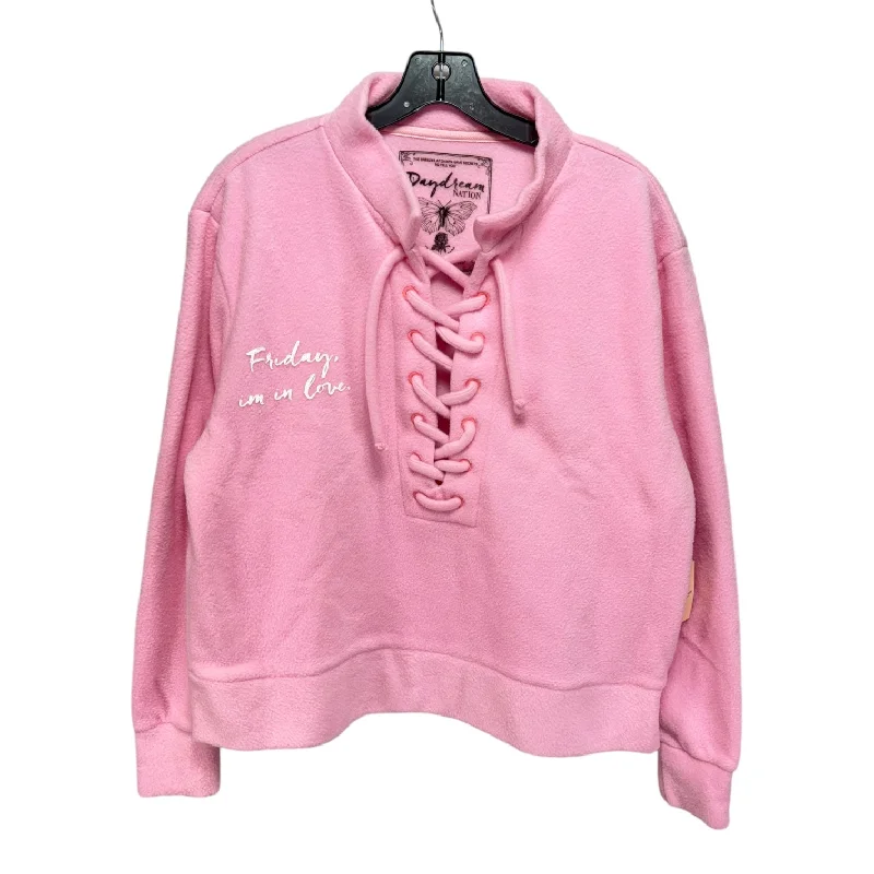 Jacket Fleece By Daydream Nation In Pink, Size: Xs