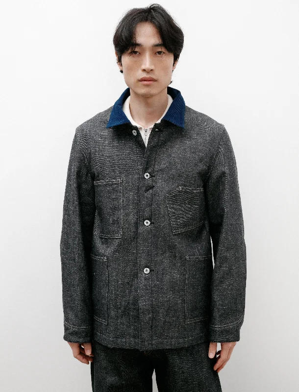 Lot 701 Blanket Lining Denim Overall Jacket Raw Indigo