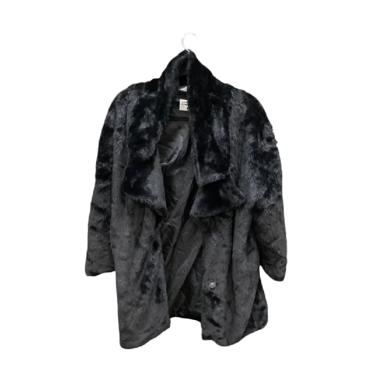 Jacket Faux Fur & Sherpa By Cmc In Black, Size: S