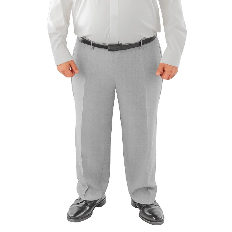 Mens Big & Tall Tailored Fit Suit Separates Pants Only, Light Grey