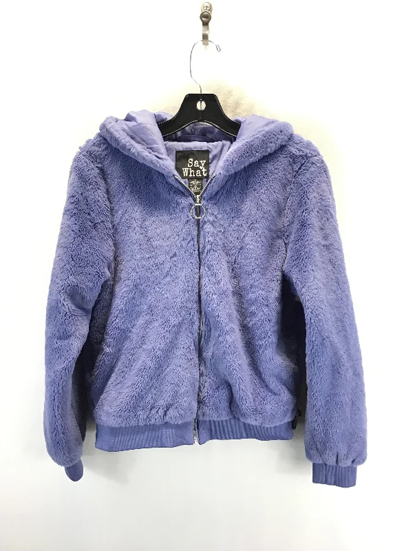 Jacket Other By Say What In Purple, Size: M