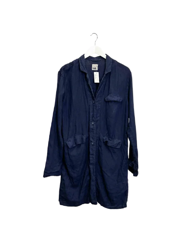 One Size - Pool Navy Linen Jacket