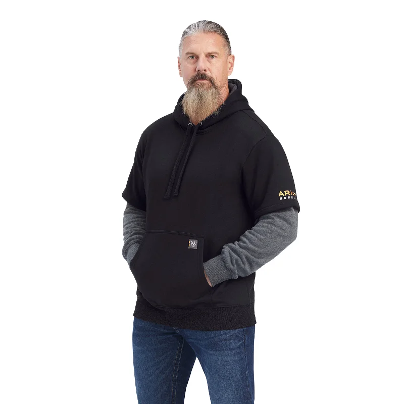 Rebar Workman Dually Hoodie - Black/Charcoal