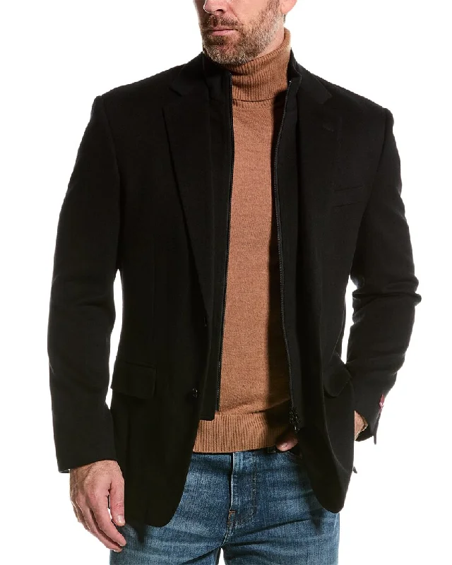 Bruno Magli Woven Wool & Cashmere-Blend Blazer