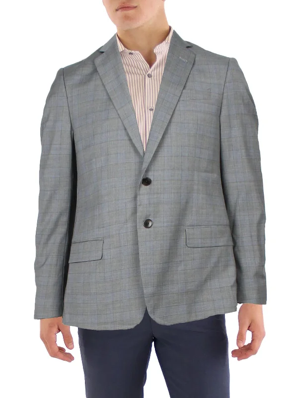 Mens Business Career Two-Button Blazer