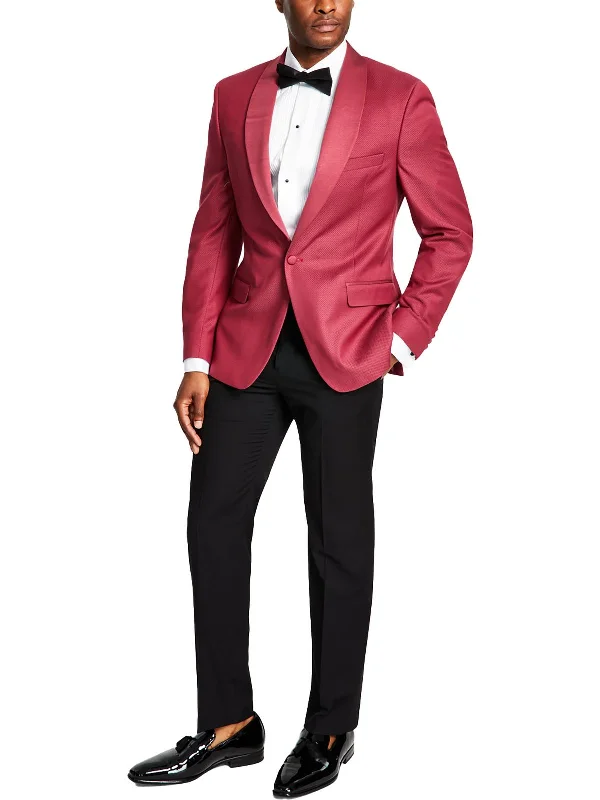 Mens Pattern Polyester Tuxedo Jacket