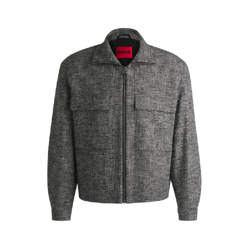 Modern-fit jacket in moulin tweed