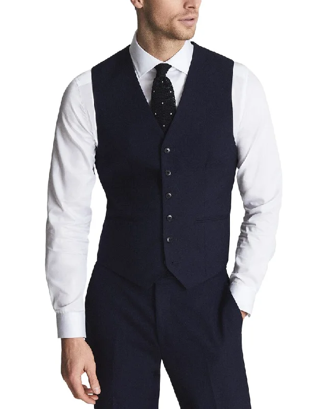 Reiss Bold Wool Waistcoat